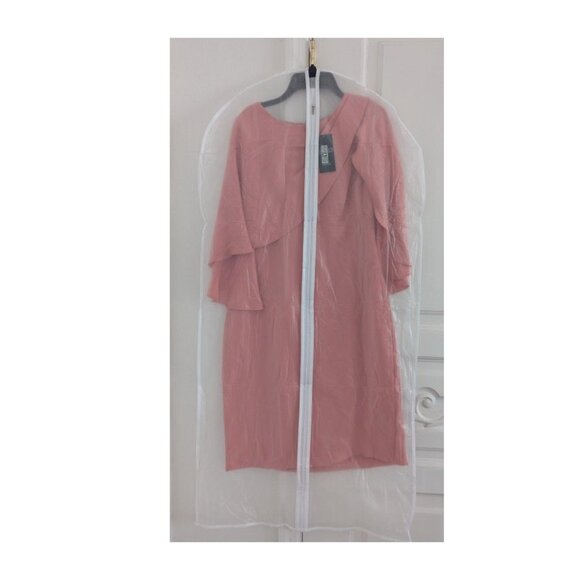 ✨ Holiday-Ready Lauren Ralph Lauren Cape Sheath Dress Desert Rose Size 4 NWT - Picture 4 of 5